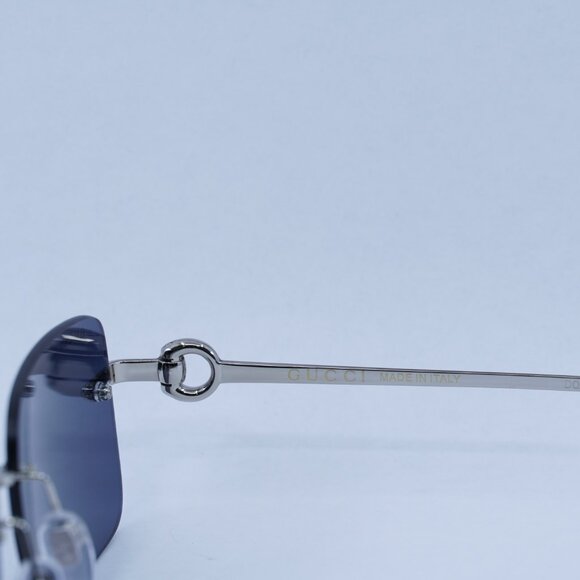 Exclusive Sale!  New Gucci GG1703S 003 Sunglasses - Silver Frame, Blue Lenses main image 6